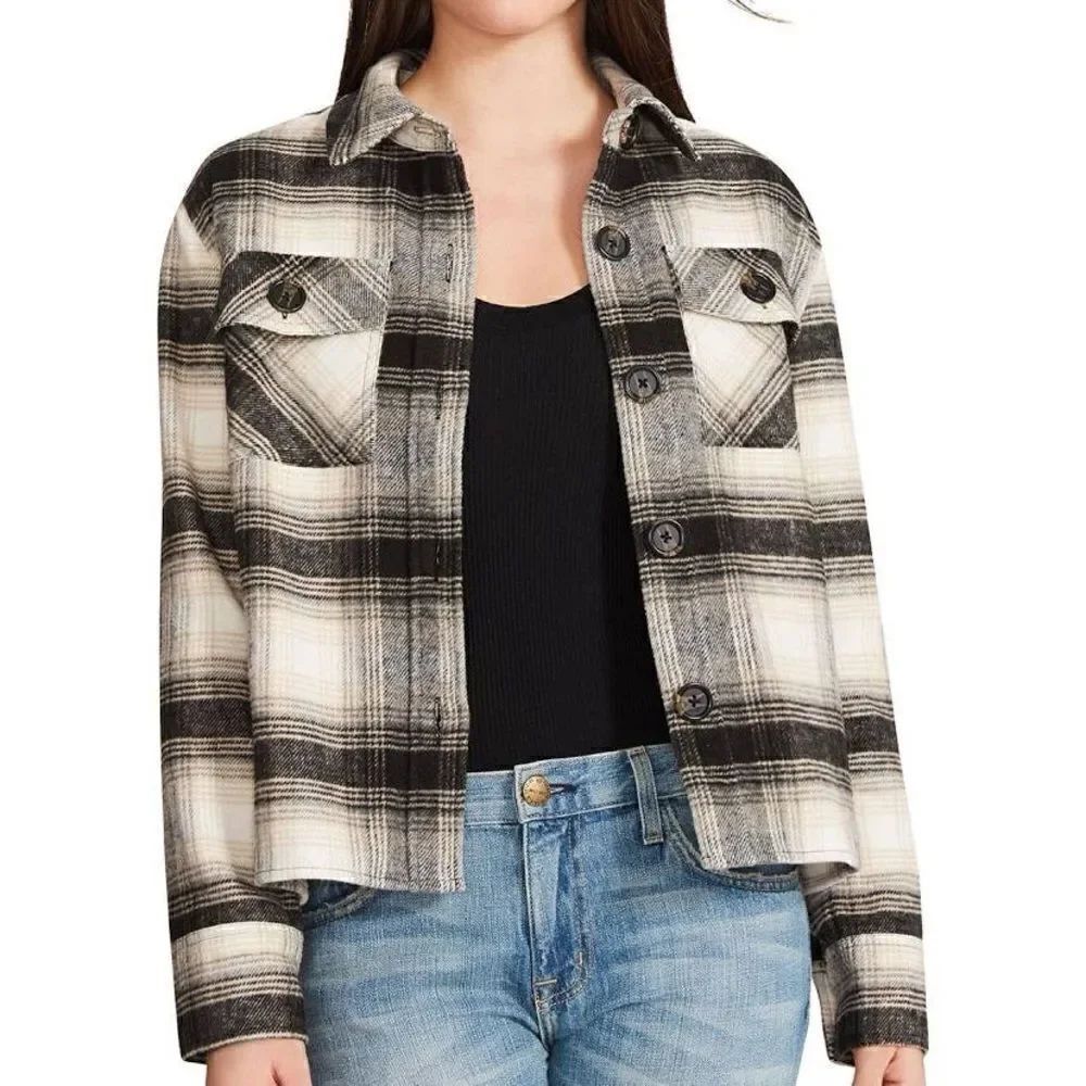 BB Dakota x Steve Madden Boxy Plaid Shacket